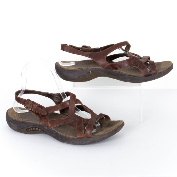 Merrell Shoes - Merrell Brown Strappy Sandals Womens 9 SE